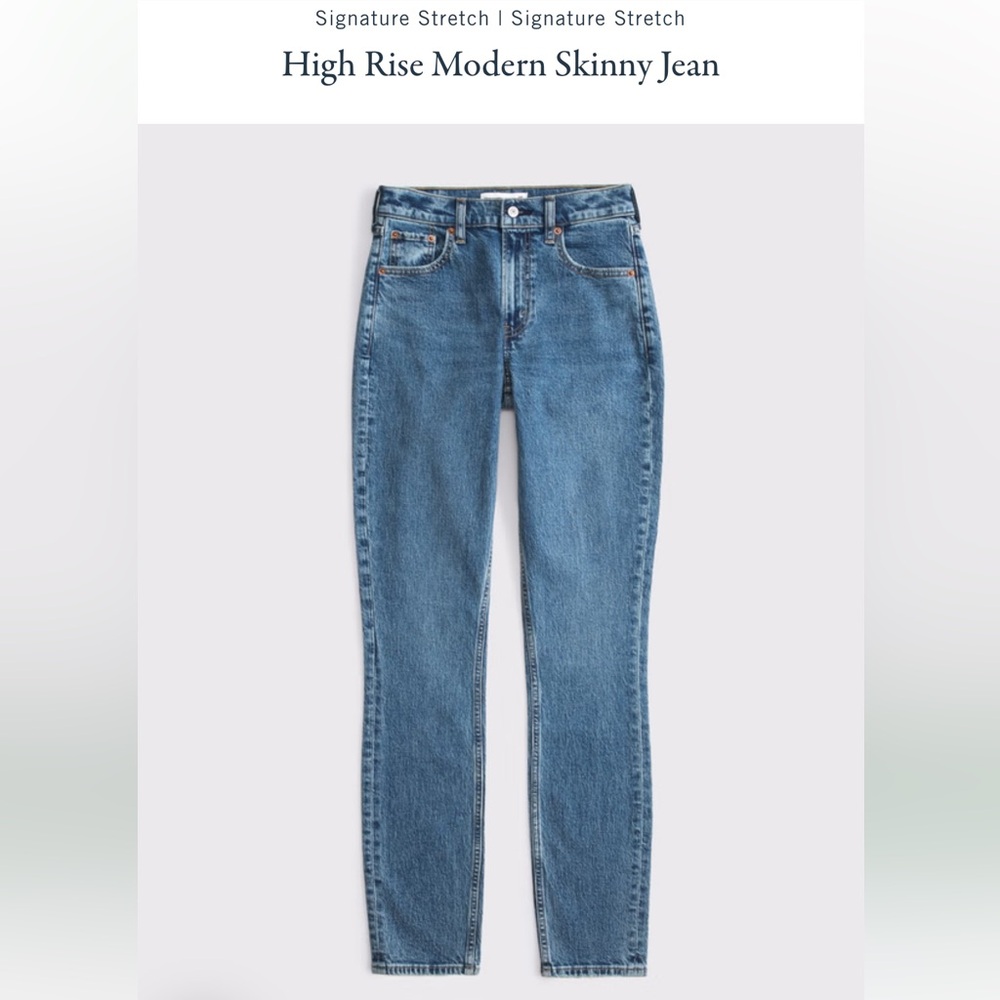 New — Abercrombie & Fitch High Rise Modern Skinny Jean